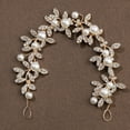 thumbnail image 5 of KAKOWELY Diadema de perlas para novia, tocado de novia, adorno para el pelo de boda, 5 of 5
