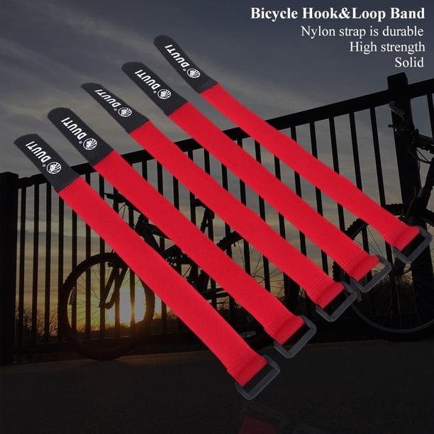 Advancent 5 uds., Deportes, ciclismo, montar, ajustable, nailon, manillar de bicicleta, tija de sillín, correas, accesorios Ciclismo Rojo Advancent OD0380-03