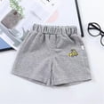 thumbnail image 2 of NOLDARES Toddler Kids Baby Boy Shorts Elastic Waist Shorts Summer Casual Short Pants Bottoms(Grey,12-18 Months), 2 of 7