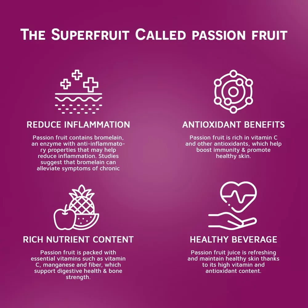 Vinut 16.9 fl oz 100% NFC Passion Fruit Juice Drink (No Sugar Added)