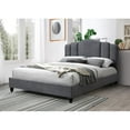 thumbnail image 2 of ACME Giada Channel-Tufted Fabric Eastern King Platform Bed in Charcoal, 2 of 7