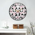 thumbnail image 4 of Cute Pandas Wall Clock Silent Non-Ticking Round 12 Inch Quartz Battery Operated Wall Clock for Kitchen,Bedroom,School,Living Room Home Decor, 4 of 7