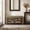 Green, variant on VKNOW 44.3" Entryway Shoe Storage Bench with Cushion, Hidden Storage and 2-Tier Shelf, Solid Wood Bedroom Bench for Entryway or Foot of Bed, Brown