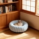 thumbnail image 4 of Camas de peluche con forma de donut para perros pequeños, camas redondas para dormir, sofás cama para perros y gatos, cómodas almohadas cálidas, camas cueva de 38 cm, camas de peluche suave con base, 4 of 6