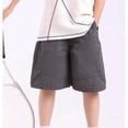 thumbnail image 4 of ATOGUTA Boy's Workout Shorts Size 3T-15 Kids Athletic Basketball Shorts Casual Elastic Waist Summer Clothes with Pockets Black, 4 of 7