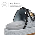thumbnail image 4 of DREAM PAIRS Platform Sandals Women Raffia Espadrilles Summer Comfortable Wedge Sandals Beach Vacation Adjustable Buckle Cute Slide Sandals, 4 of 6