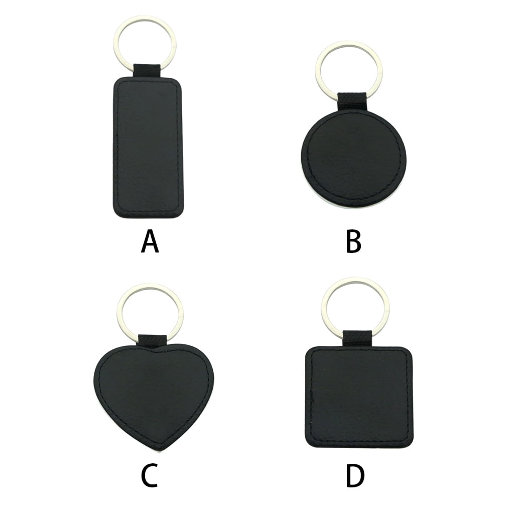 Blank leather keychain best sale
