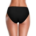 thumbnail image 4 of Otvok Womens Solid Swimsuit Front Bikini Bottoms Ruched Swim Bottoms Bathing Briefs, 4 of 6