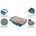 thumbnail image 4 of ZZERHUOO Large Kitchen Filter - Foldable silicone sink strainer with extendable handle - Suitable for use with pasta, fruits, berries and vegetables - Green, 4 of 9