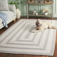 thumbnail image 3 of SAFAVIEH Braided Robena Bordered Reversible Area Rug, Ivory/Gray, 8' x 10', 3 of 11