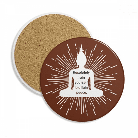 

Peaceful Exercise Resolves Arrive Coaster Cup Mug Tabletop Protection Absorbent Stone