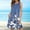 Blue, variant on Bnwani Summer Dresses for Women,Women Dresses,Crew Neck,Sleeveless,Relaxed Fit,Printed,Blue,M