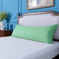 thumbnail image 2 of Ntbay Microfiber Ultra Soft Body Pillowcase with Envelope Closure, Wrinkle, Stain Resistant Body Pillow Cover, 20" x 54", Mint Green (Not Include Body Pillow), 2 of 5