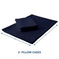 thumbnail image 4 of SUNDAY HOME 100% Cotton Percale 2 Piece, King-Pillowcases - Navy Blue, 4 of 6