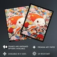 thumbnail image 3 of A Fish Out Of Water Superflat Japanese Koi Carp Floral Modern Artwork Unframed Wall Art Print Poster Home Decor Premium, 3 of 5