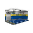 thumbnail image 4 of 1/18 Scale Garage Diecast Display Case Parking Lot Scene with Lights Protection Mini Diecast Car Storage Boxes for Diorama Blue, 4 of 8