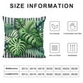 thumbnail image 5 of JRXY Green Tropical Leaves Throw Pillow Covers Spring Summer Decorative Pillow Covers Black and White Geometric Pillowcases for Outdoor Couch Living Room White, 5 of 5