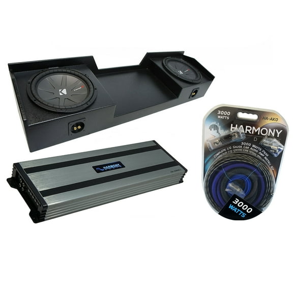 96-06 GMC Sierra Ext Cab Truck Kicker CompR CWR12 Dual 12 Sub Box HA-A1500.1