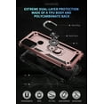 thumbnail image 5 of Hotpom Moto G Play 2023 Case, Military-Grade Shockproof Cover with 360° Rotating Kickstand - Rose Gold, 5 of 7