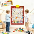 thumbnail image 2 of Talking Wall Chart for Kids,Electronic Alphabet Wall Chart,Learning Toys,English & Spanish Learning Poster with Songs, ABCs, Numbers, Animal Words & Piano, 2 of 8