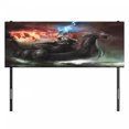 thumbnail image 3 of Dragon Headboard, Imaginary Wrath of Vikings Royal Boat Animal Head Storm Rays, Upholstered Decorative Metal Bed Headboard with Memory Foam, Full Size, Multicolor, by Ambesonne, 3 of 4