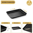 thumbnail image 2 of Mini Toaster Oven Pan, 9x7x1 Inch Small Baking Sheet Tray for Cookies Cake, Nonstick Carbon Steel Baking Pan for Bacon Steak, Nontoxic & Easy Clean, Heat & Warp Resistant, 2 of 7