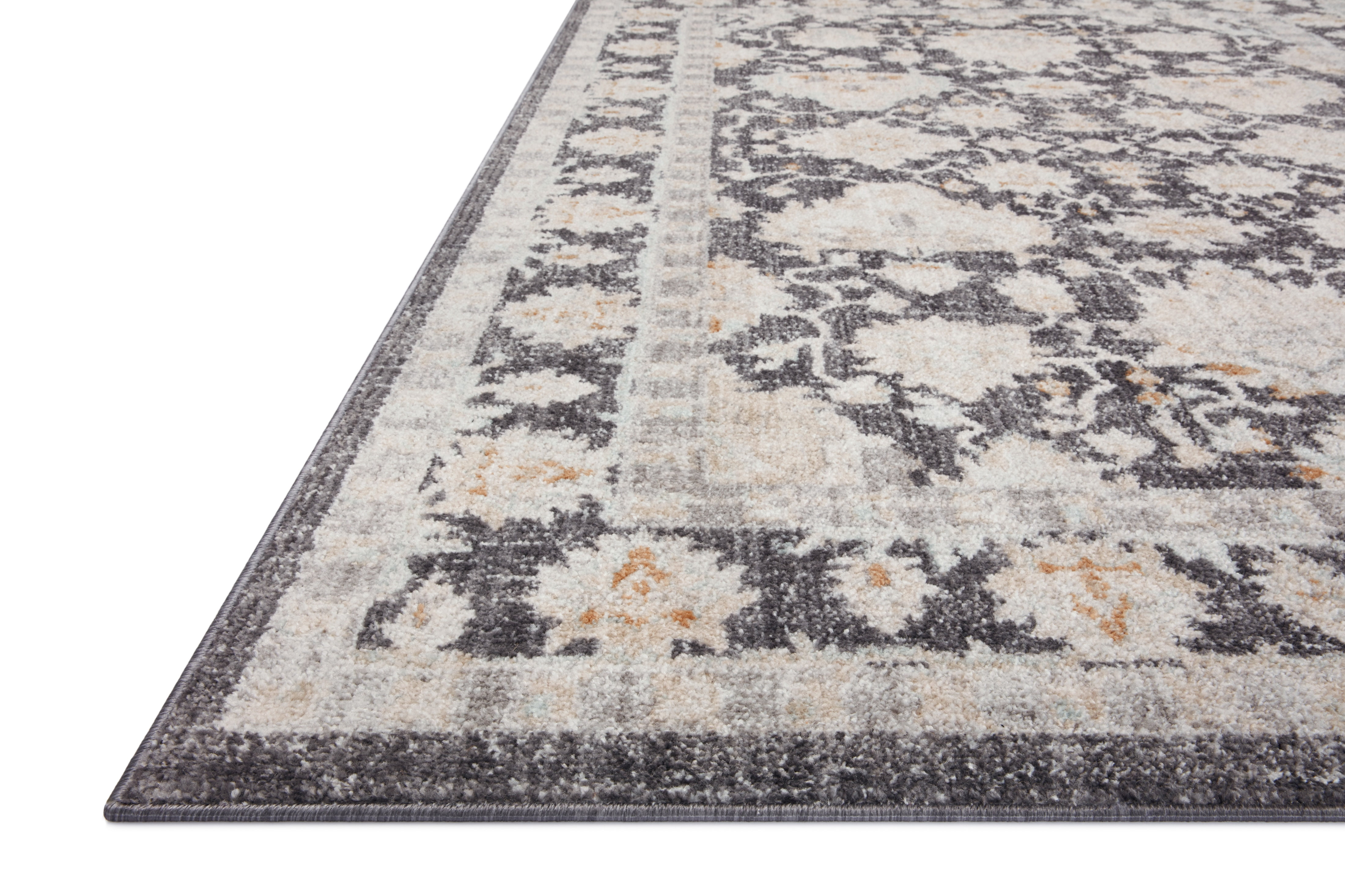 Loloi Monroe Charcoal / Natural 5'-3" x 7'-9" Area Rug
