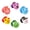 6PCS, variant on Wooden Clapper Castanets Musical Instrument Educational Percussion Rhythm Castanets Musical Clap Board for Kids Adults