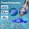 thumbnail image 5 of SPECSTAR Cordless Pool Vacuum with Telescopic & Extension Poles 9.12ft, 18.5 GPM Suction, 60-Min Run Time, Handheld Cleaner Rechargeable with Battery Indicator for Pools/Spas/Hot Tubs - Blue, 5 of 7