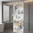thumbnail image 4 of Vintage Country Window Privacy Film, Blue Rustic Texas Star Vines Wooden Grain Static Cling UV Sun Blocking Tint Film Heat Control Windows Films for Bedroom Bathroom, Window Stickers 23.6"x59", 4 of 8