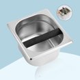 thumbnail image 2 of Knock Box, Delaman Coffee Ground Box Porte-Conteneur en Acier Inoxydable Accessoire pour Machine à Café Professionnelle, 2 of 8