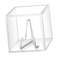 thumbnail image 3 of ZheElen Guitar Pick Display Box with Stand Plectrum Case for Lovers Musician Players black base transparent base 5x5x5cm, 3 of 6