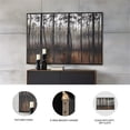 thumbnail image 6 of Ashley Philyra Wrapped Canvas Wall Painting in Black and Orange, 6 of 7