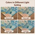 thumbnail image 7 of Design&I 8'x10' Washable Area Rug Blue Oceanic Hues with Marine Life Motifs Seascape, Turtle and Fish Serene for Living Room, Family Extra Large Skid-Resistant Low Profile, 7 of 7