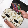 thumbnail image 6 of Sikiie Chicken Cartoon Print Flip Double-layer Pencil Case, All-purpose Stationery Bag for Study and Office, Zipper Design, Unisex, 6 of 7