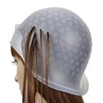 thumbnail image 1 of Silicone Hair Coloring and Highlighting Cap, Transparent and White Hair Styling Accessory, 1 of 4