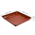 thumbnail image 2 of Uxcell 14" Plastic Square Plant Pot Saucer Flower Drip Tray, Red, 2 of 5