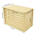 thumbnail image 2 of Yellow Air Conditioner Fence for Outdoor Units Privacy AC Fence Cover Rectangular AC Units Protection Fence, 2 of 22