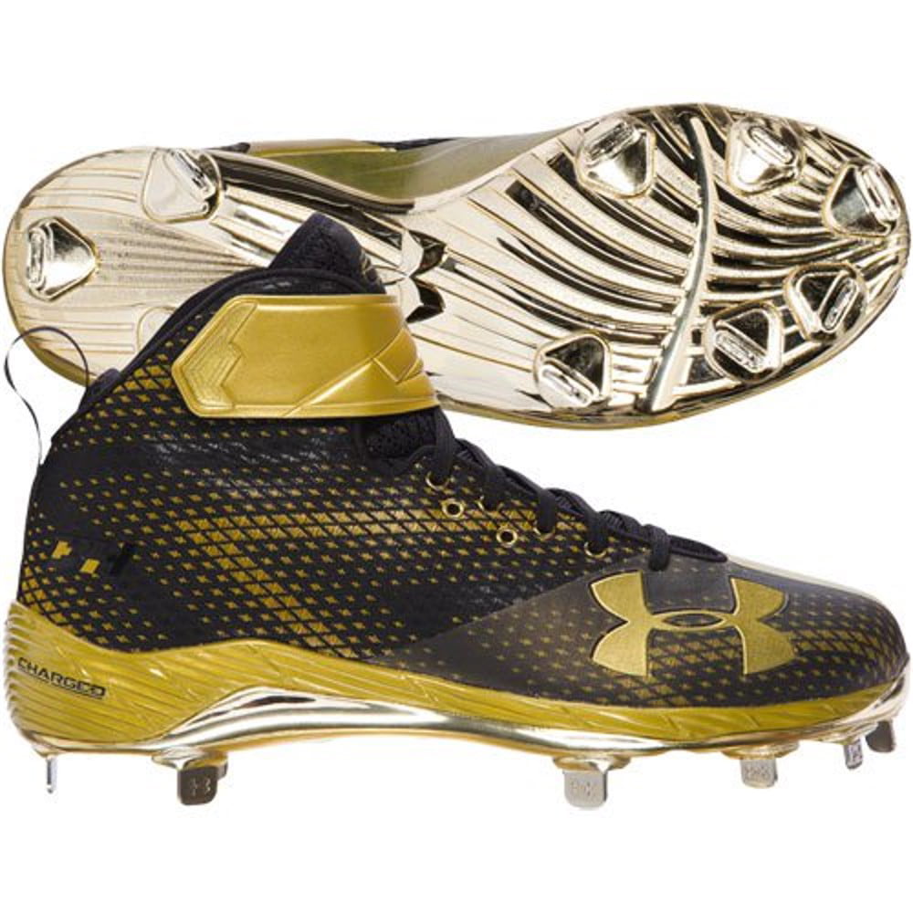 under armour football cleats black and gold