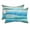 Blue, Teal, White, variant on Abstract Waves Outdoor Pillows for Chaise Lounge Chair Beach Headrest Pillow Set of 2 Waterproof Lumbar Pillows with Insert&Adjustable Elastic Strap Summer Colorful Coastal Ocean Pool Pillow 12"x20"