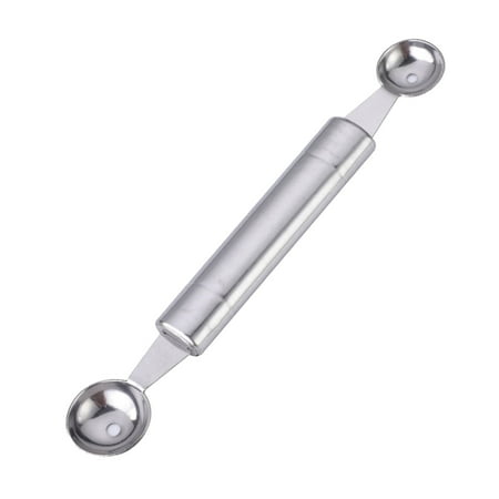 

Clearance! Ended Headed Fruit Ice Spoon Fruit Melon Spoon Stainless Steel Heart Shape Double Ended Headed Watermelon Ice Spoon
