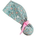 thumbnail image 2 of Xysaqa Scrub Caps for Women Cute Printed Nursing Hats with Buttons Adjusting Bouffant Nurse Hats Ponytail Holder Bouffant Turban Hats, 2 of 3
