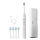 thumbnail image 2 of Cepillo de dientes eléctrico con 4 cabezales y carga USB, 5 modos y temporizador de 2 minutos, impermeable IPX7 para adultos - blanco, azul o rosa, 2 of 9