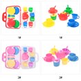 thumbnail image 4 of Portable Tea Set with Carrycase Pastel Colours Plastics Toys for Children Kids, 4 of 8