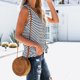 thumbnail image 4 of Camiseta sin mangas con botones a rayas y cuello en V para combinar con todo el verano para mujer Pompotops lopia996769, 4 of 8