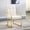 White, variant on Gold Finish / Retro Glamour / Multiple - Choice Color Chair