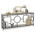 thumbnail image 1 of Gymax 2-Tier Mid-Century Modern Console Table 71'' Narrow Console Table for Entryway, 1 of 10