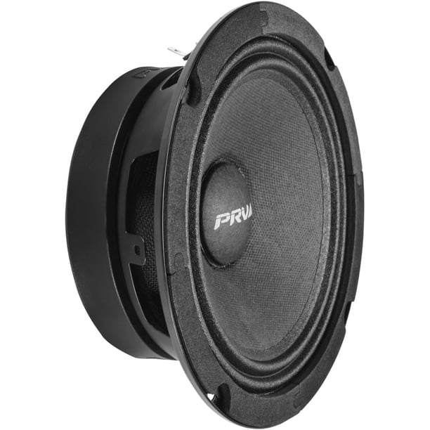 AUDIO Altavoz de rango medio poco profundo de 6.5 pulgadas, 6MR200A-4, 200 vatios, 4 ohmios de montaje poco profundo altavoz delgado de audio para coche, bobina de voz de 1.5 pulgadas, compacto