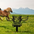 thumbnail image 3 of Custom Name Date Horse Grave Marker, Memorial Stake Gifts For Loss of Pet Animal Metal Art Plaques, Grave Garden Statues Decor, 3 of 6