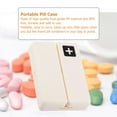 thumbnail image 1 of Daily Pill Organizer, Foldable Portable Pill Box Organizer with 7 Compartments, Daily Pill Holder Dispenser Pill Container Weekly Pill Case for Travel 7 Day Dose Pills, 1 of 8